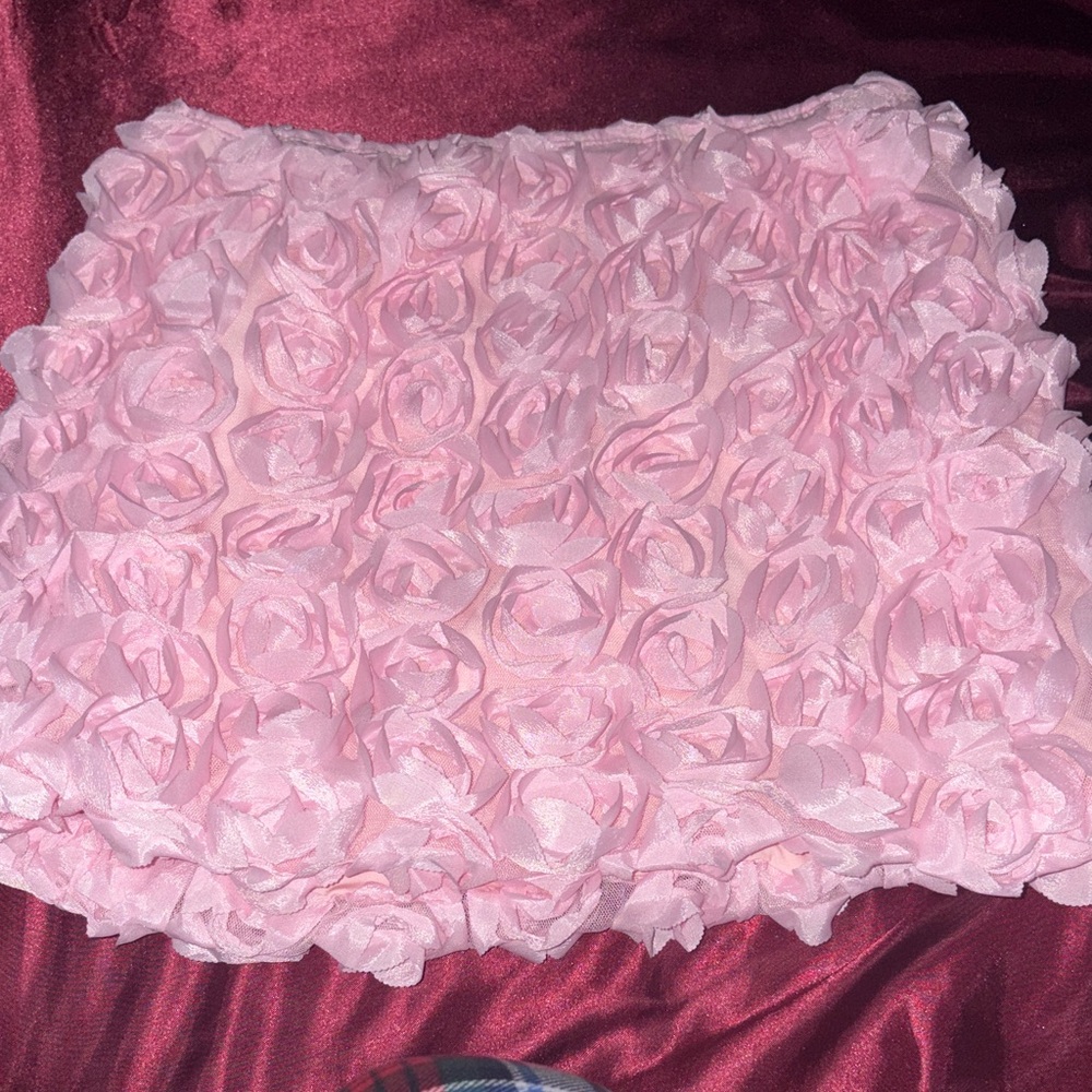 NEW!! Pink 3D Floral Women's Skirt